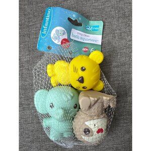 Infantino Wild Ones Easy Clean Bath Squirters Set Of 3 Animal Pool Toys